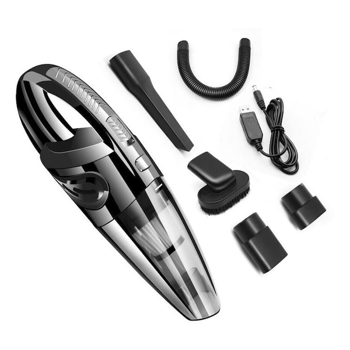 Aspirator UV Jormftte mini 300W 0,5L rosu, pentru saltele si perne