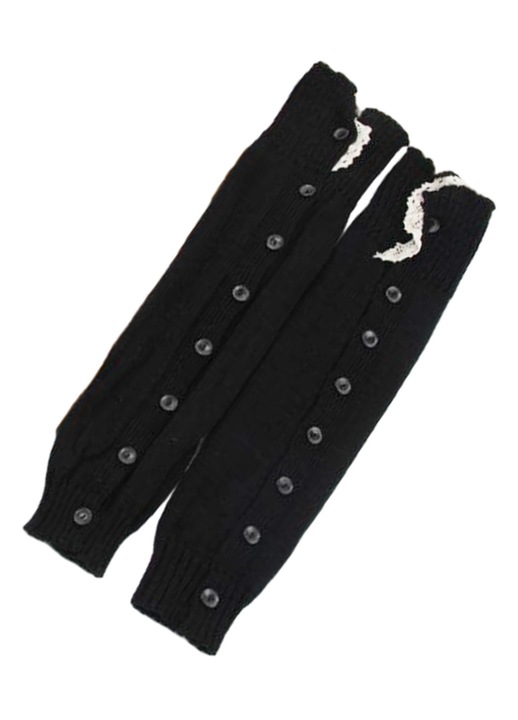 Jambiere pentru femei, Acril, Negru, One Size INTL