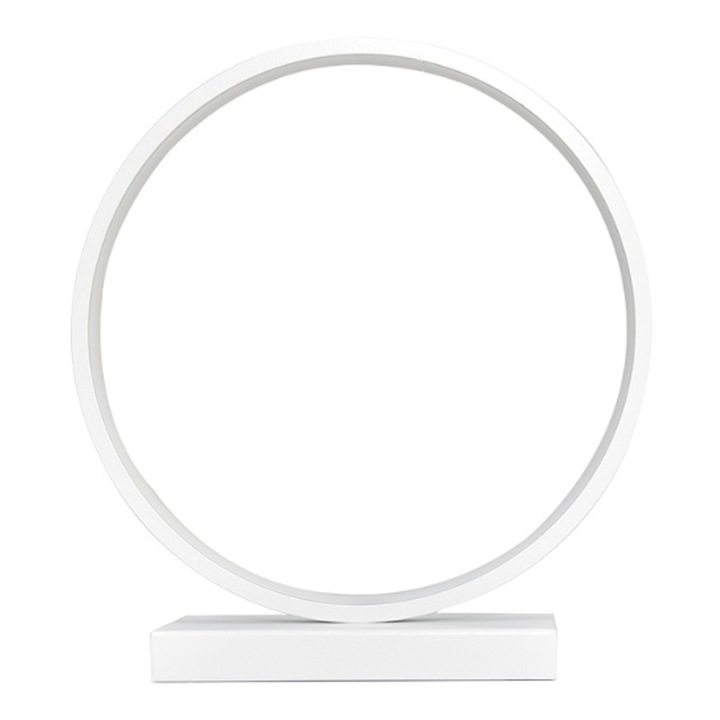 Veioza decorativa, LED, acril si fier, alb laptos, 32.5x30x20x3cm