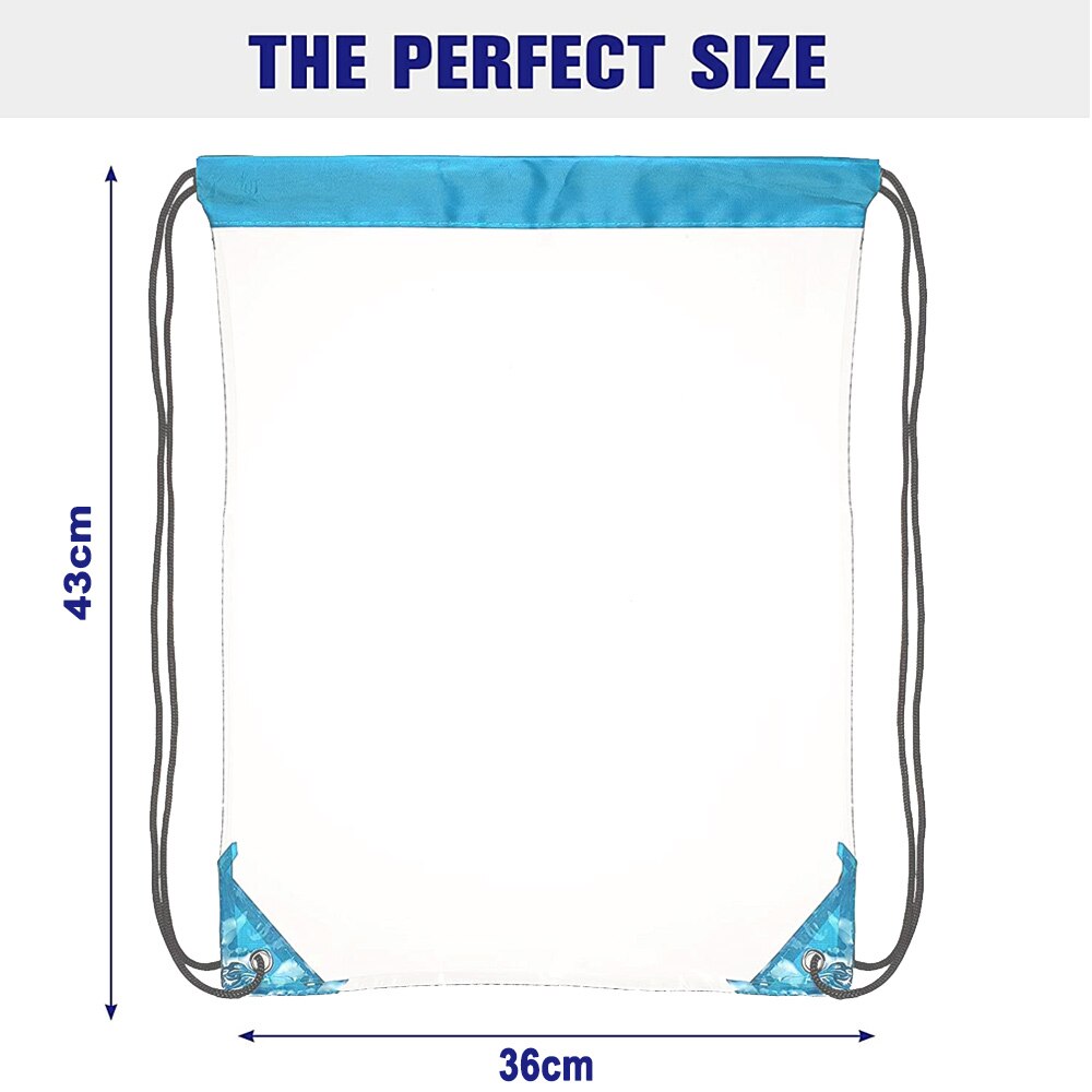 Set 2 Saci cu Snur Transparenti, Impermeabili, PVC, 44x36cm - eMAG.ro