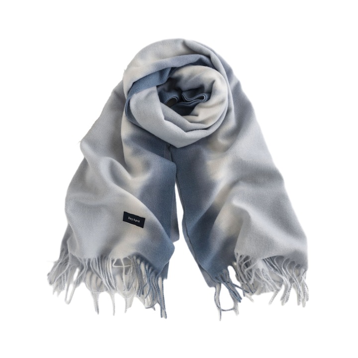 Esarfa plaid lunga, multifunctionala, 200x70cm, pentru femei si barbati, material moale, calduros