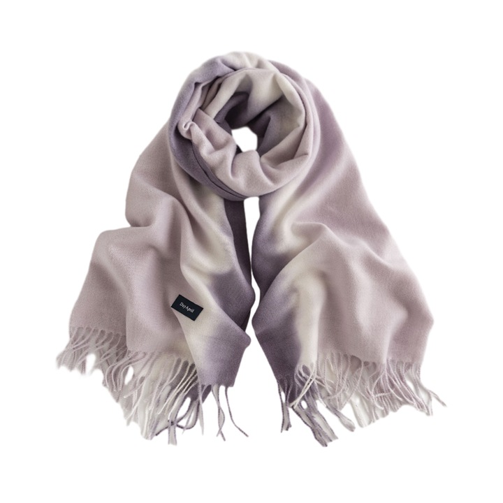 Esarfa plaid lunga, unisex, 200x70cm, material moale, calduros, multicolor