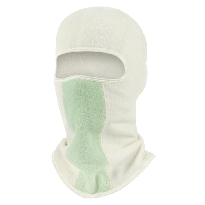 Cagula ski, Elastic, Poliester, Unisex, Alb/Verde