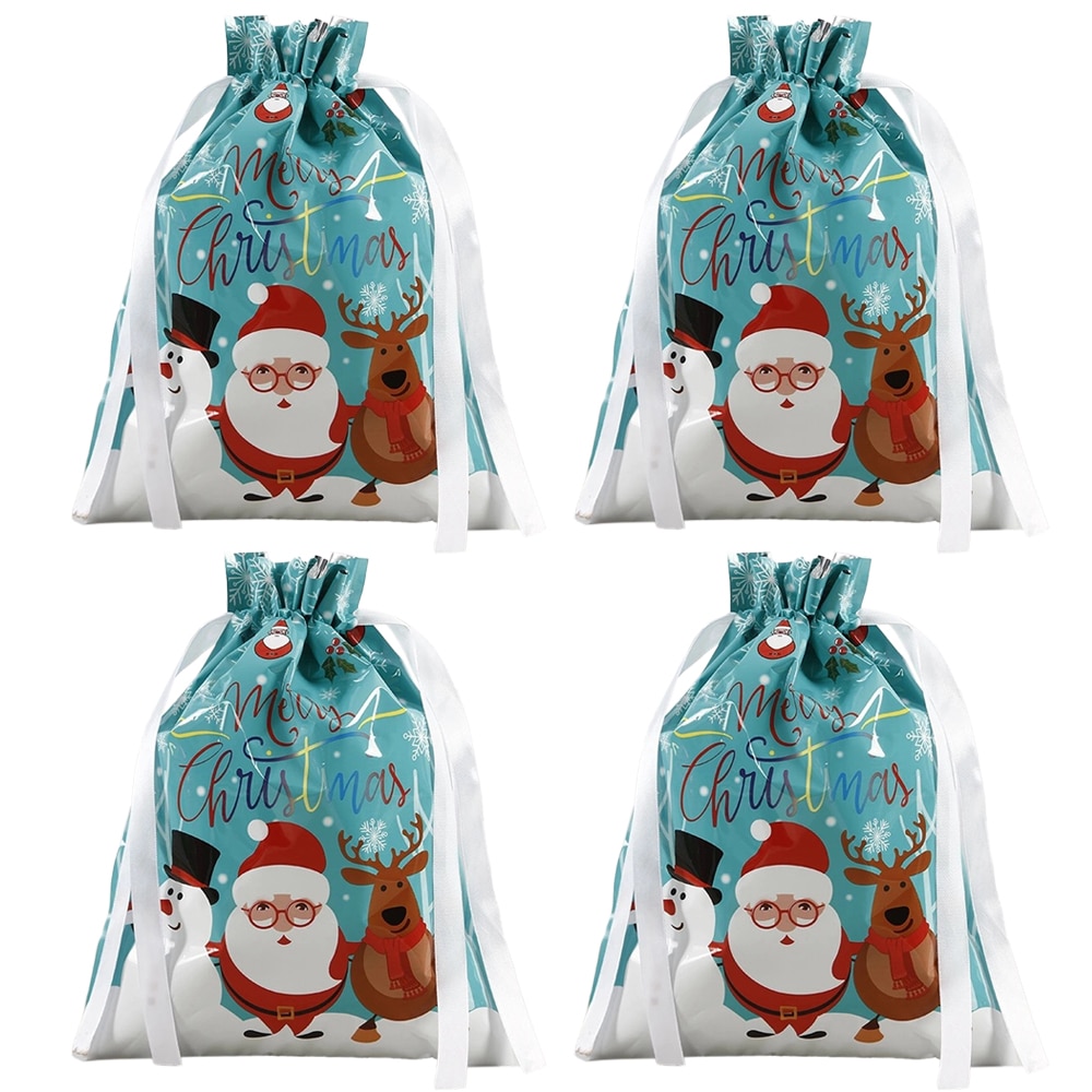 Sac pungi cadou de Craciun, Jormftte, folie aluminiu, cu snur