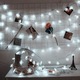 Sir luminos KkvoGmle, fulgi de zapada, 40 LED-uri, impermeabil, alb, 6m