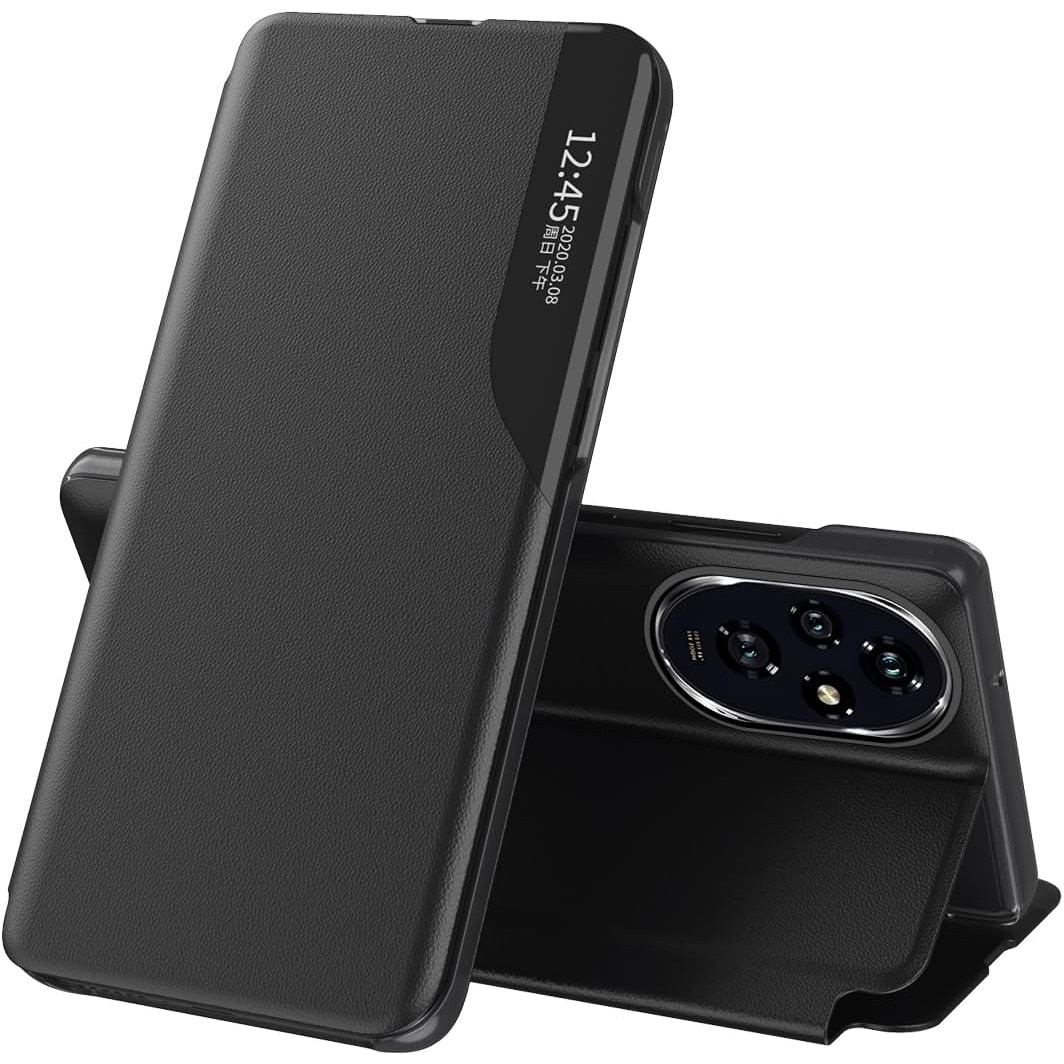 Husa pentru Honor 200 tip carte Smart View negru