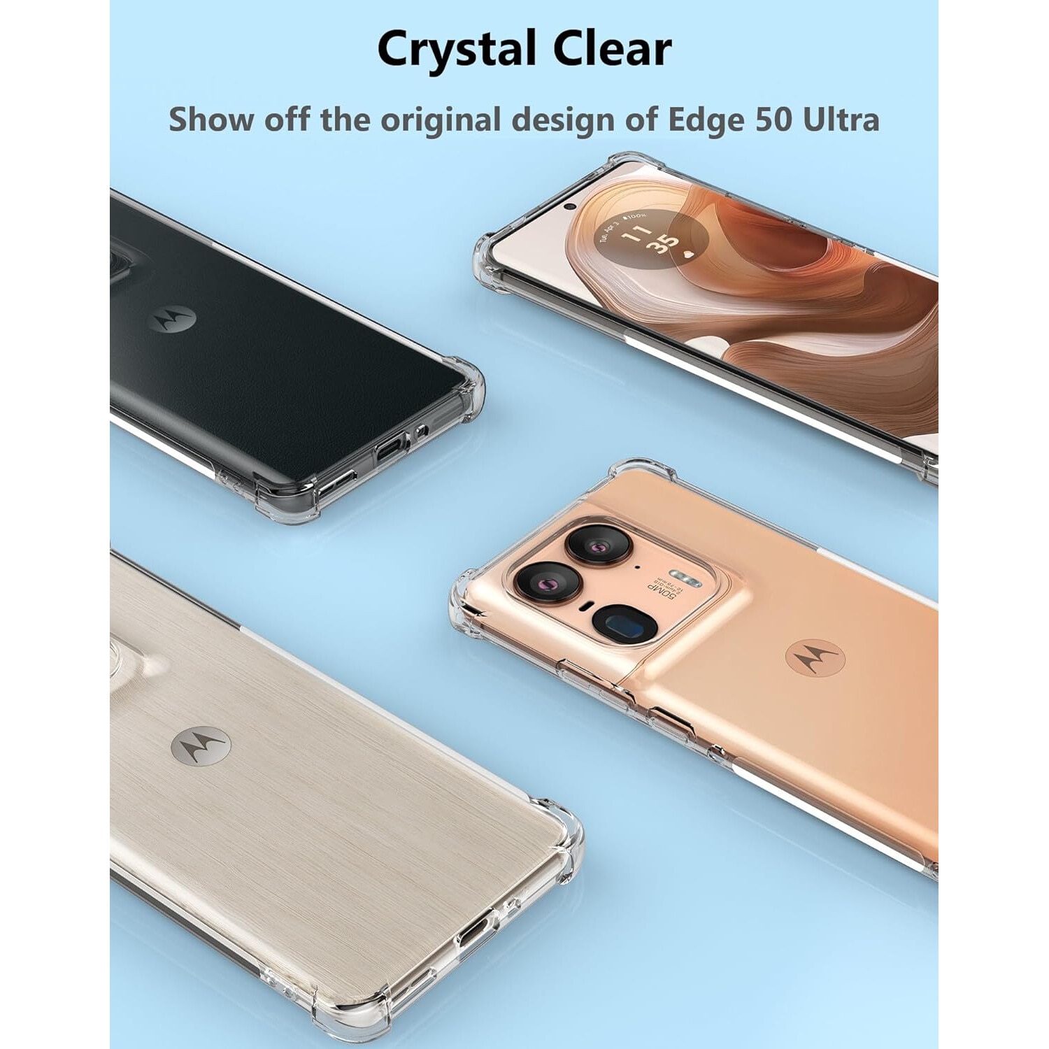 Husa pentru Motorola Edge 50 Ultra Anti-Shock 1.5mm reinforced 4 corners transparent