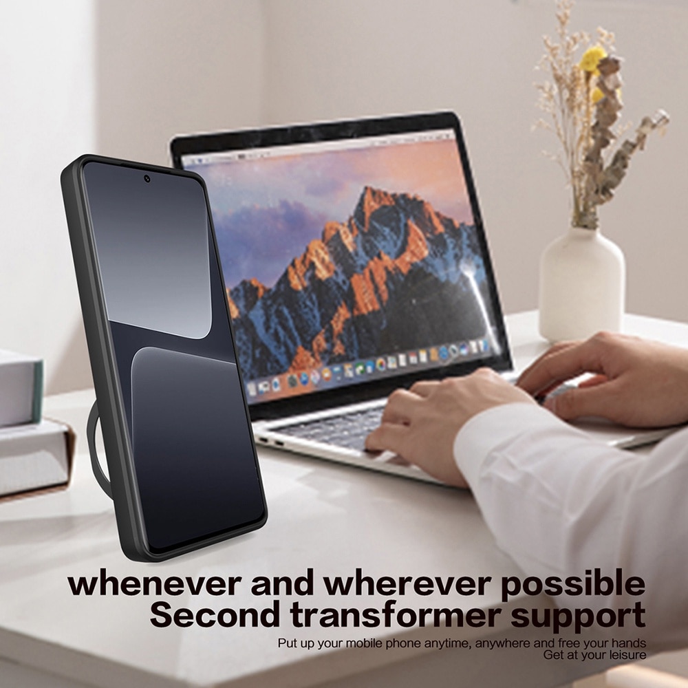Husa pentru Honor 200 Pro cu protectie pentru camera si suport magnetic integrat Ring Shockproof negru