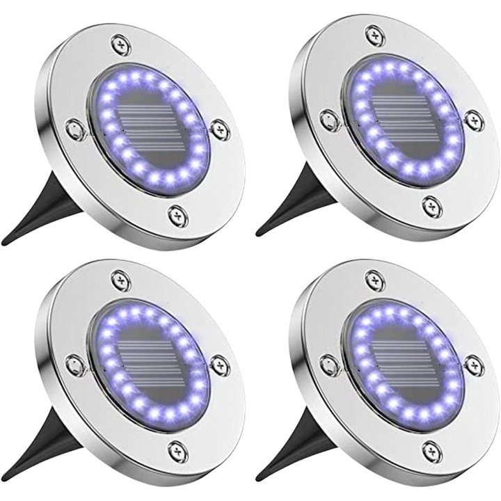 Lampa solara, Enforose, versiune imbunatatita, 20 LED-uri, impermeabila, design wireless
