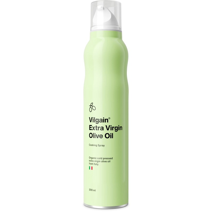 Unt cu ulei de masline, Vilgain, Extra Virgin Olive Oil, presat la rece de la prima presare, cum ar fi fitosteroli, vitamina E, 200ml