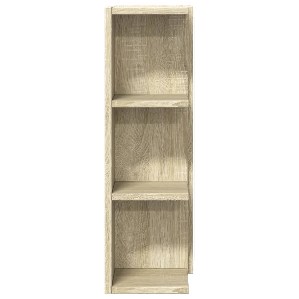 VidaXL sonoma-tölgy színű forgácslap fürdőszobai tükör 80x20, 5x64 cm ...