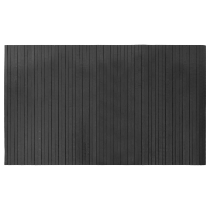Covor dreptunghiular vidaXL, gri, 60x100 cm, bambus, 0.9 Kg 376712