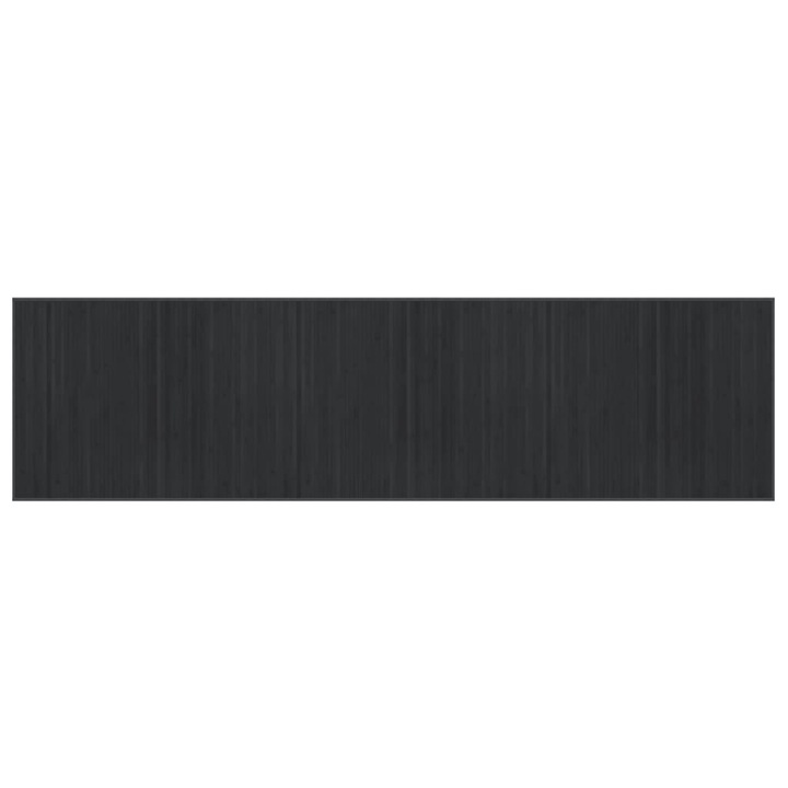 VidaXL négyszögletű szürke bambusz szőnyeg 80 x 300 cm 3.3 kg