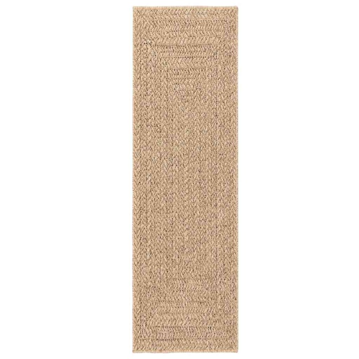 Covor ZIZUR aspect iuta vidaXL, 80x250 cm, pentru interior si exterior, 2.6 Kg 4006152