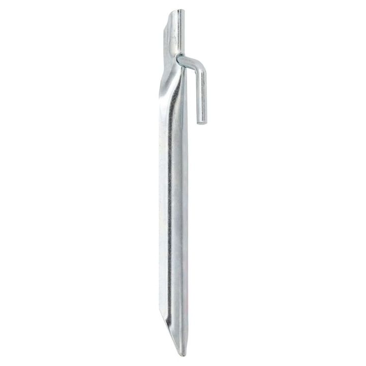 Set 24 cuie cort VidaXL V 17cm otel galvanizat