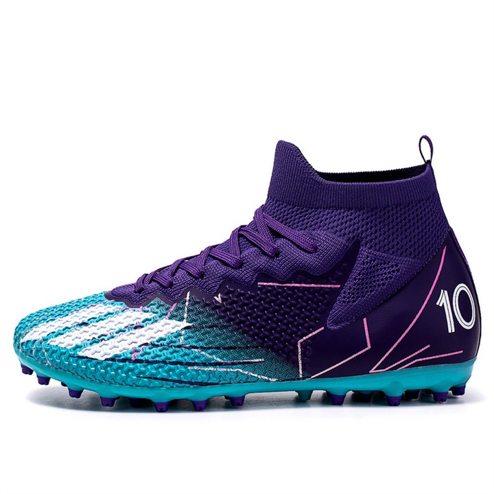 Детски спортни обувки Chelfonds, високи, дишащи, небесносини/червени и лилави