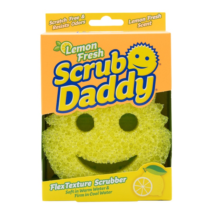 Гъба за съдове Scrub Daddy Lemon Fresh, 1 брой
