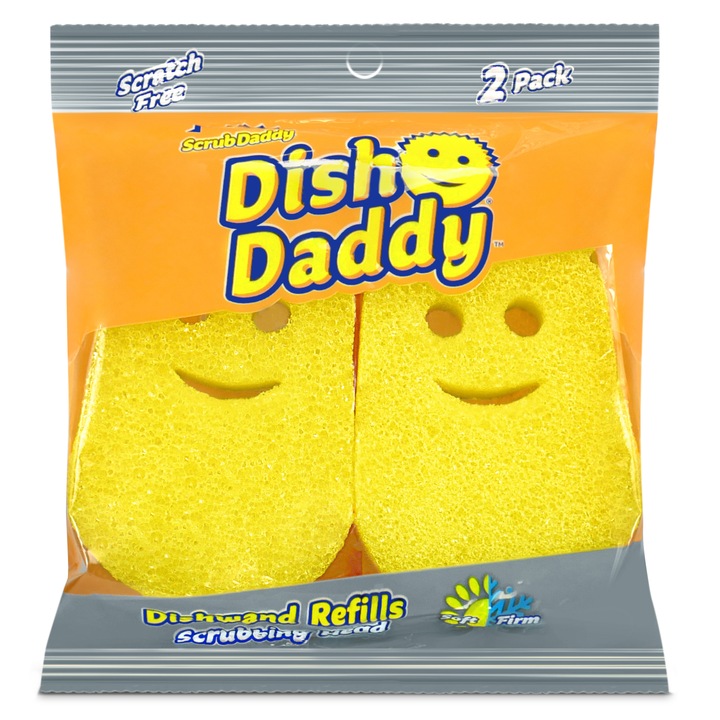 Комплект резервни гъби за съдове Scrub Daddy, За жълта четка