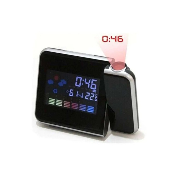 Óra Digital One SP00867, ds-8190, mennyezeti kivetítővel és naptárral, asztali számítógéppel, elemmel és hálózattal