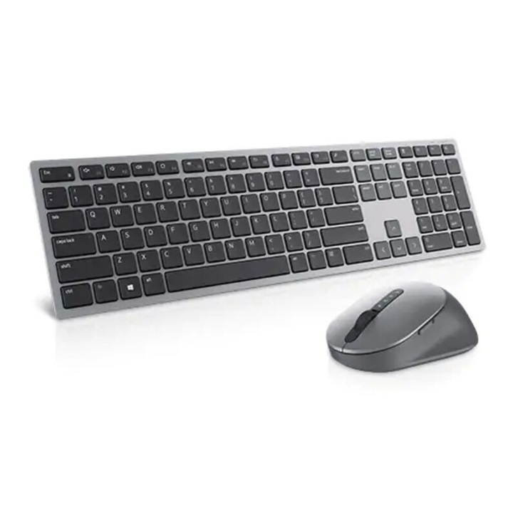 Комплект Dell Dell Premier KM7321W, 580-AJQJ, клавиатура и мишка, Безжични, Multi-Device, Wireless Keyboard and Mouse