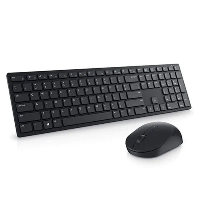 Клавиатура и мишка Dell KM5221W, 580-AJRC-14, QWERTY, Комплект, Безжични, С модерeн и компактен дизайн