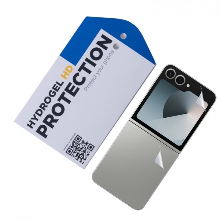 Удароустойчив протектор ОфисиТе за Samsung Galaxy Z Flip6, Hydrogel HD, Удароустойчиво покритие