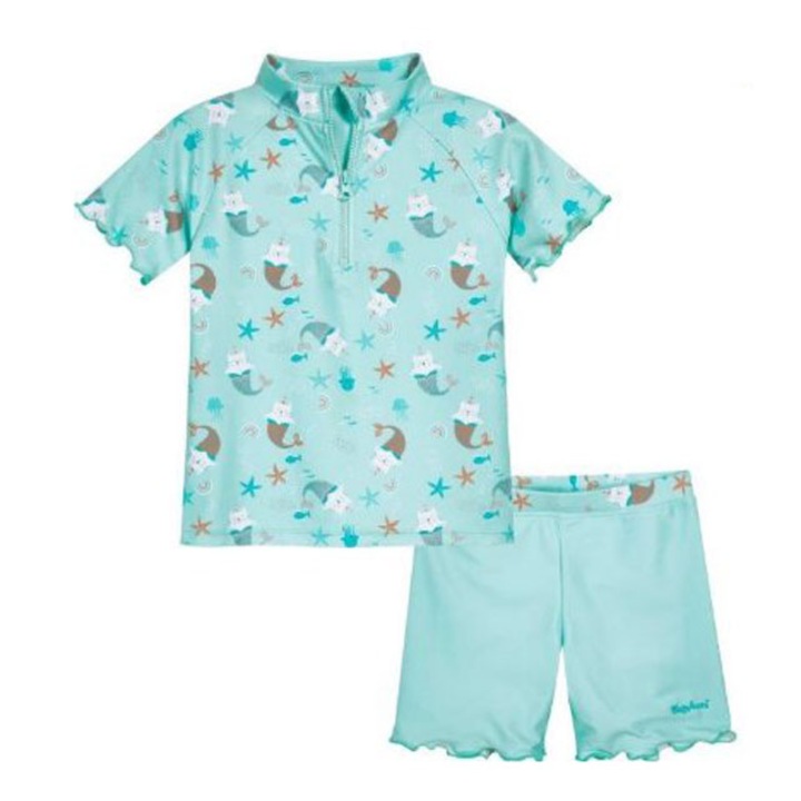 Детски бански с uv защита, Playshoes, Mermaid Cat, момичета, 74-80