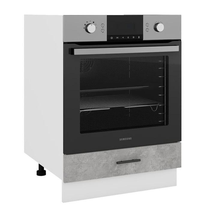 Долен кухненски шкаф, Sani Glamour, НД-60X82см. за фурна, бетон мат