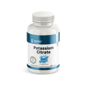 Potassium Citrate, Insport Nutrition, 90 capsule vegane, 355 mg de potasiu per capsula