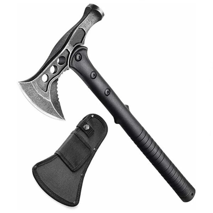 Topor 2 in 1, DEPOX®, cu ciocan si husa, otel inoxidabil, 39 cm