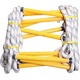 Scara De Franghie, Zggzerg, 5m, 10 trepte, Maxim 100 Kg, Cu doua catarame de alpinism, Nu este usor deformat, Rezistent la uzura, Portabil, Pentru evadarea la incendiu de urgenta, Poliester/Rasina, Galben/Alb