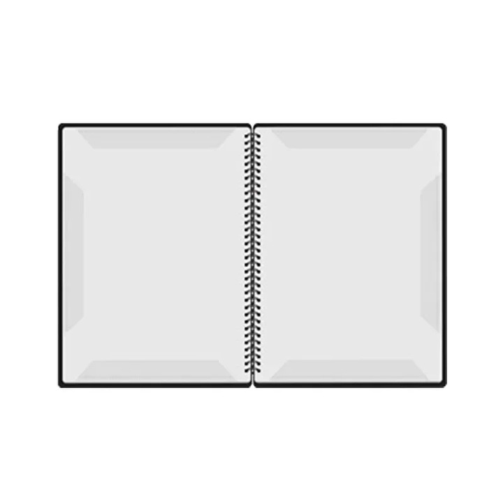 Műanyag mappa A4-es élekkel, Zene mappa, 20 lap és összesen 40 zseb, Alkalmas gitárhegedű zongorára, FB-04