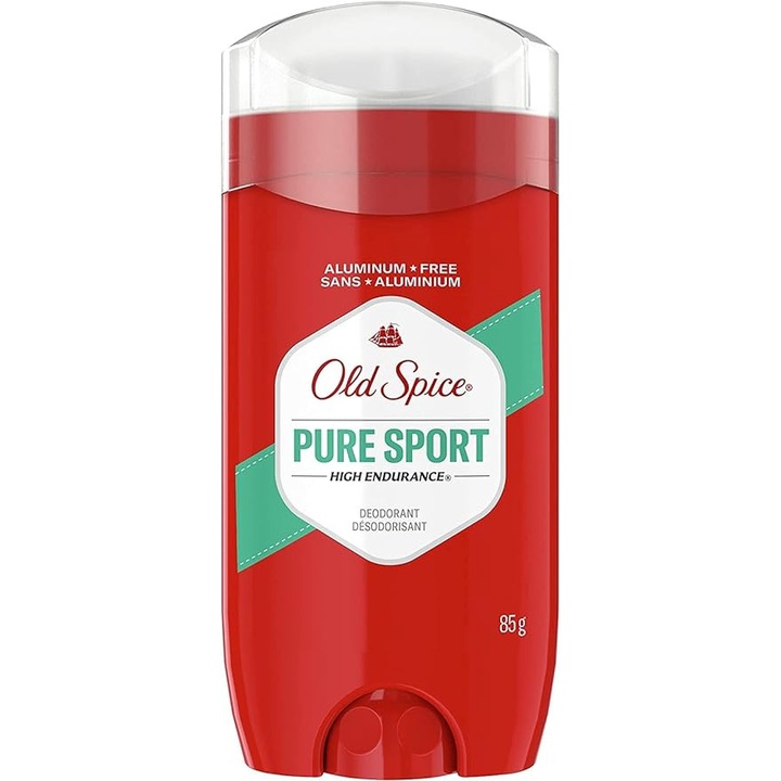 Deodorant pentru barbati, Old Spice, Pure Sport, fara aluminiu, stick, protectie eficienta 48h, parfum proaspat si de lunga durata, formula eficienta, aplicare usoara, fiabil toata ziua, 85g