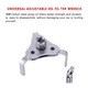 Cheie filtru ulei cu 3 brate, SINBINTA, Cu priza universala, Durabil, Anti-coroziune, Eficient si usor de utilizat, pentru masini, motociclete, camioane, Otel, 4.2 x 7.5cm, Argintiu