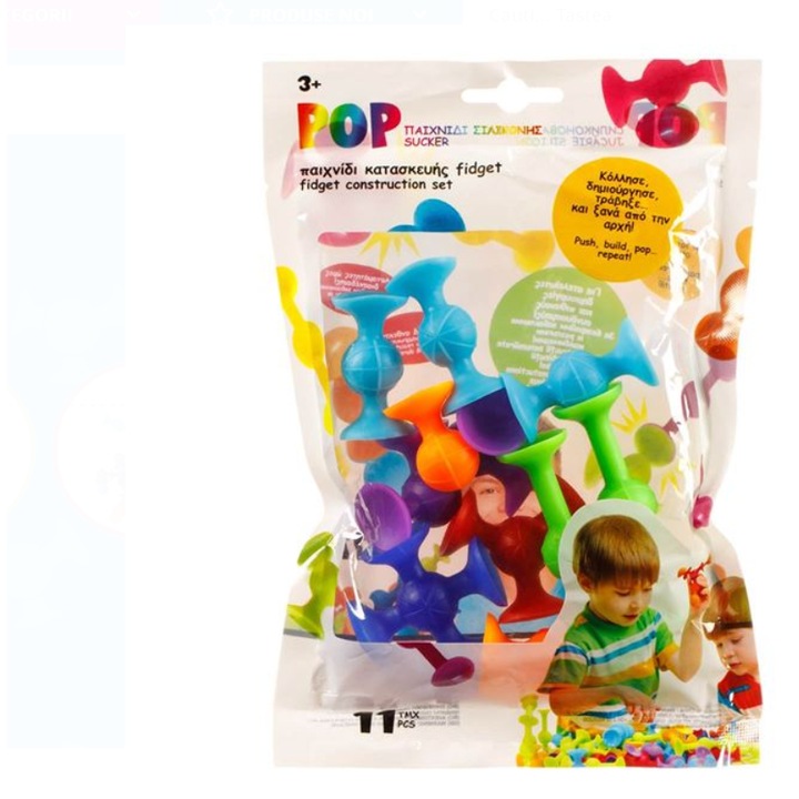 Ventuze Colorate model Pop Fidjet 11buc