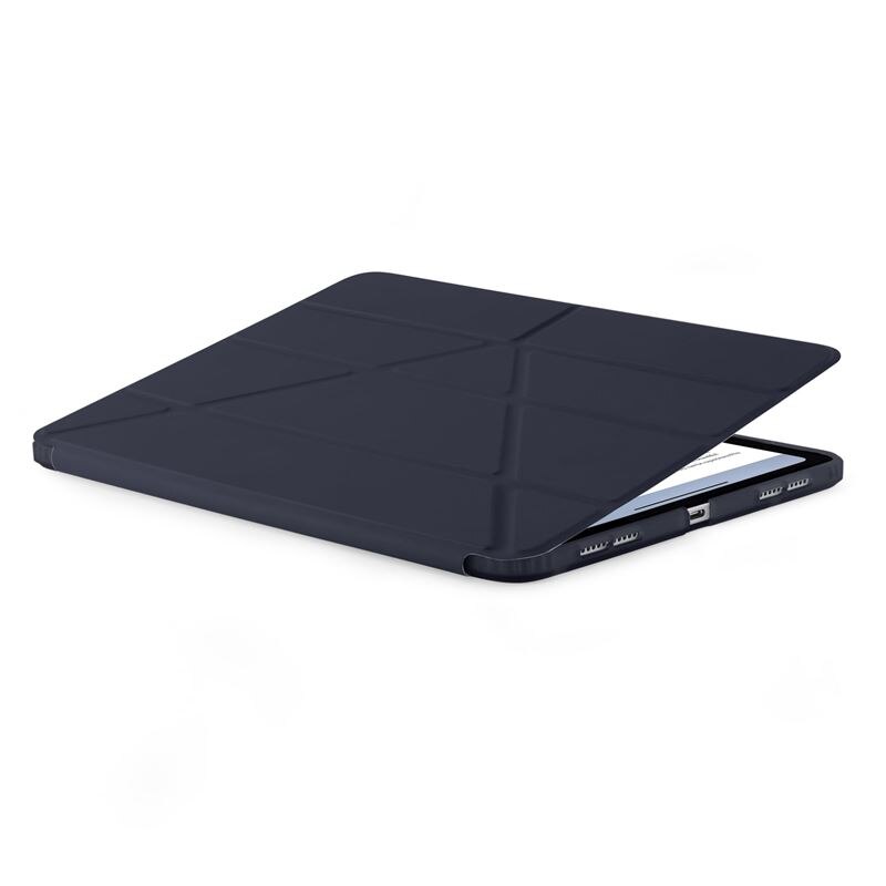 Husa Pipetto Origami No1 compatibila cu iPad Air 4 2020 / 5 2022 / 6 2024 Dark Blue