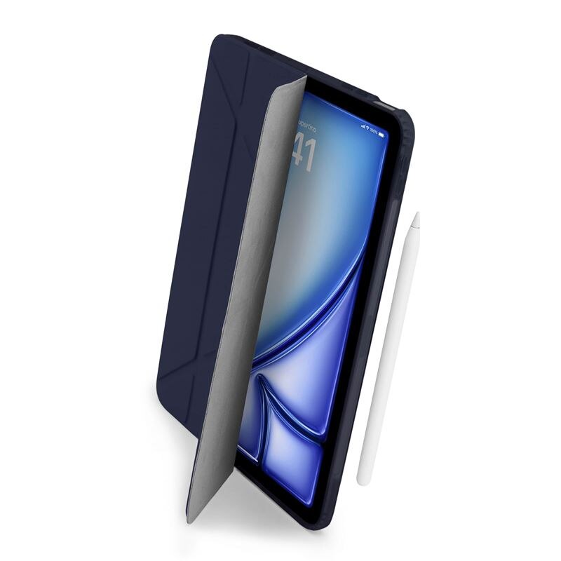 Husa Pipetto Origami No1 compatibila cu iPad Air 4 2020 / 5 2022 / 6 2024 Dark Blue