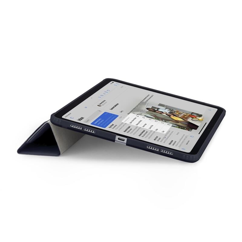 Husa Pipetto Origami No1 compatibila cu iPad Air 4 2020 / 5 2022 / 6 2024 Dark Blue