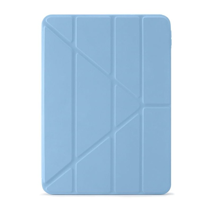 Husa Pipetto Origami No1 compatibila cu iPad Air 6 13 inch Light Blue