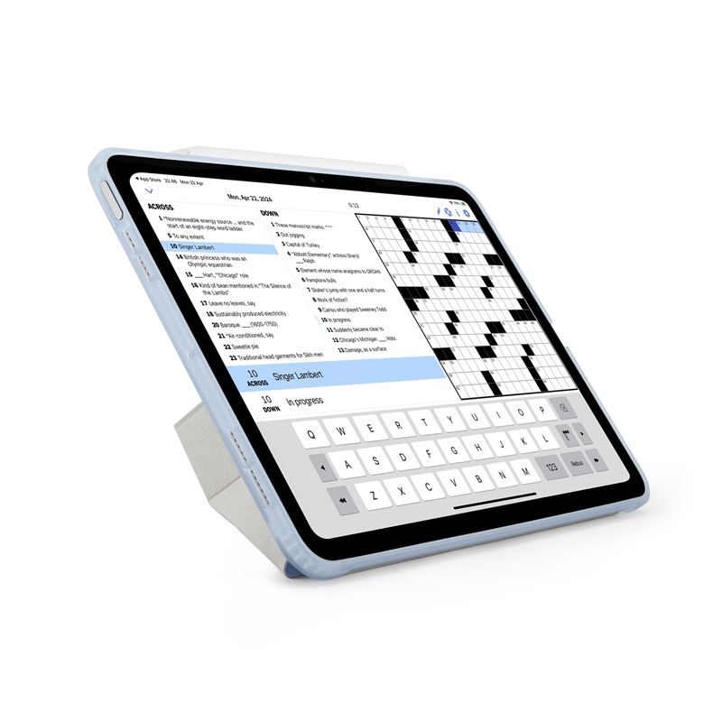 Husa Pipetto Origami No1 compatibila cu iPad Air 6 13 inch Light Blue