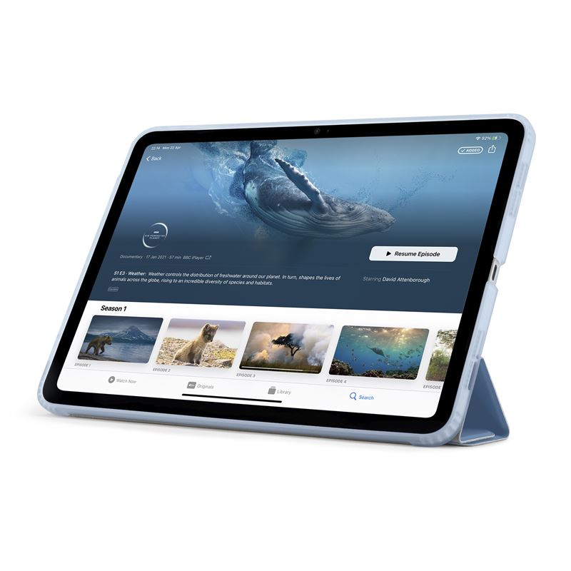 Husa Pipetto Origami No1 compatibila cu iPad Air 6 13 inch Light Blue