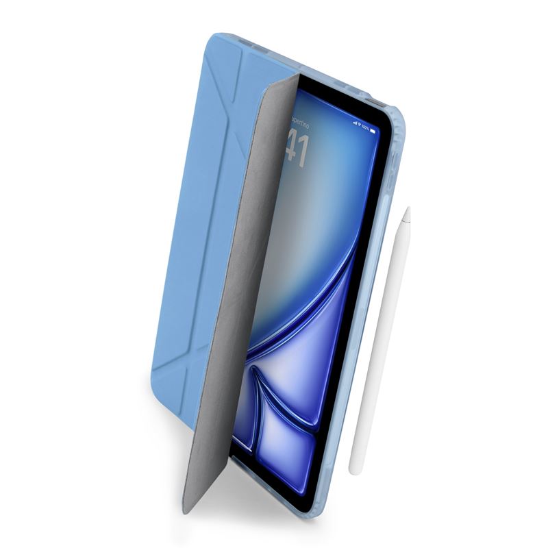 Husa Pipetto Origami No1 compatibila cu iPad Air 6 13 inch Light Blue