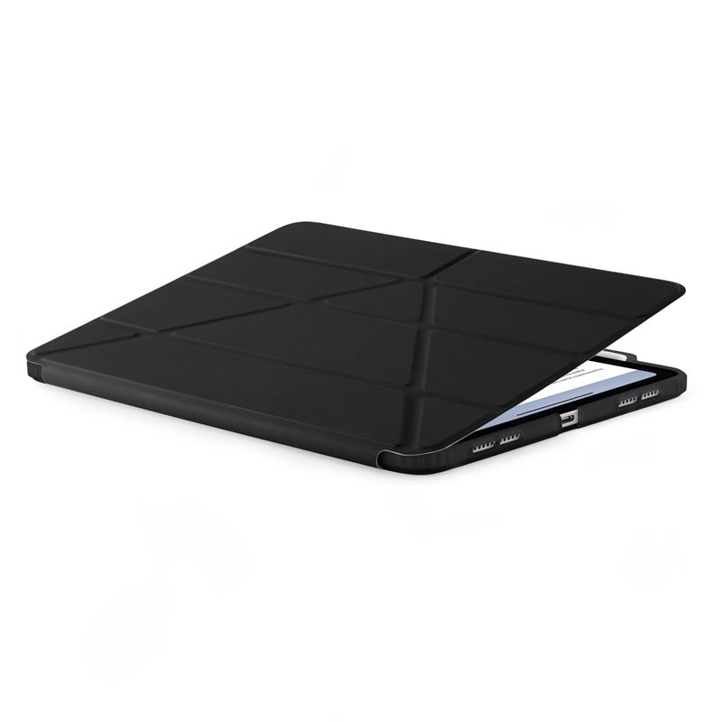 Husa Pipetto Origami No3 compatibila cu iPad Air 4 2020 / 5 2022 / 6 2024 Black