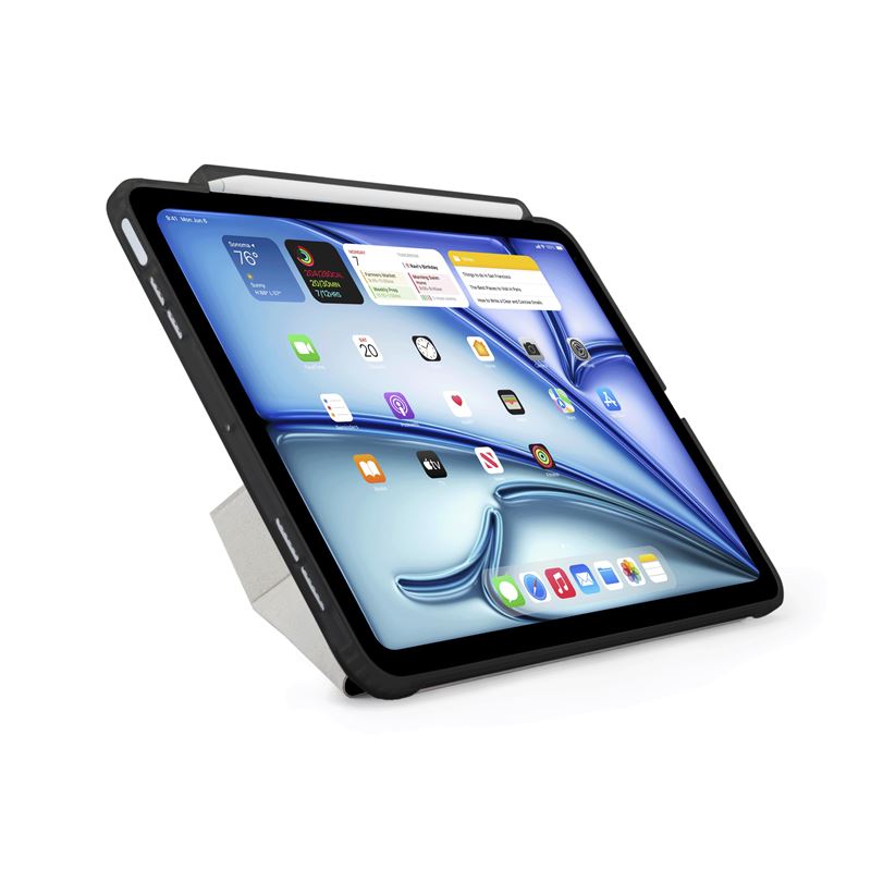 Husa Pipetto Origami No3 compatibila cu iPad Air 4 2020 / 5 2022 / 6 2024 Black