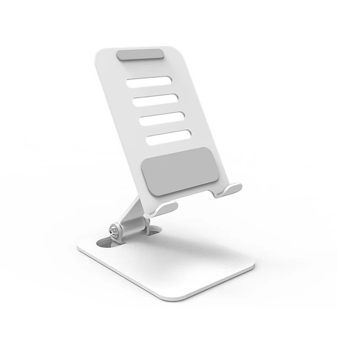 Tinuzo telefontartó, állítható, összecsukható, alumínium, fehér