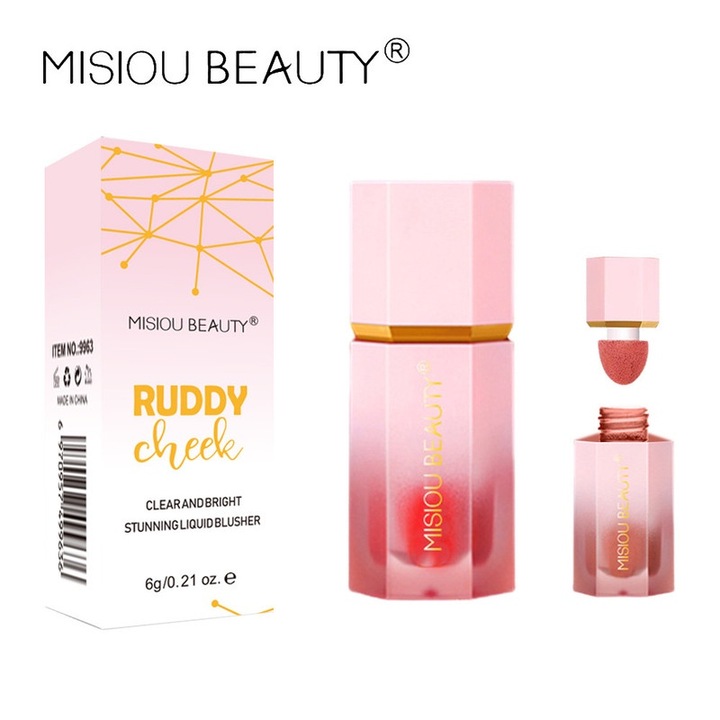 Pudra si fard obraz MISIOU BEAUTY Color Bloom, hidratant, finisaj mat