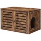 Dulap pentru litiera pisici / casa de toaleta pisici, Feandrea, 80x53x49 cm, PAL, maro rustic