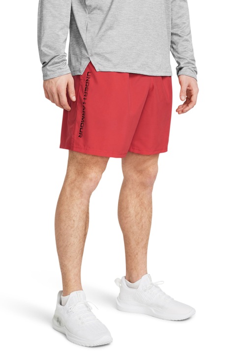 Under Armour, Wordmark logós sportrövidnadrág, Korallszín