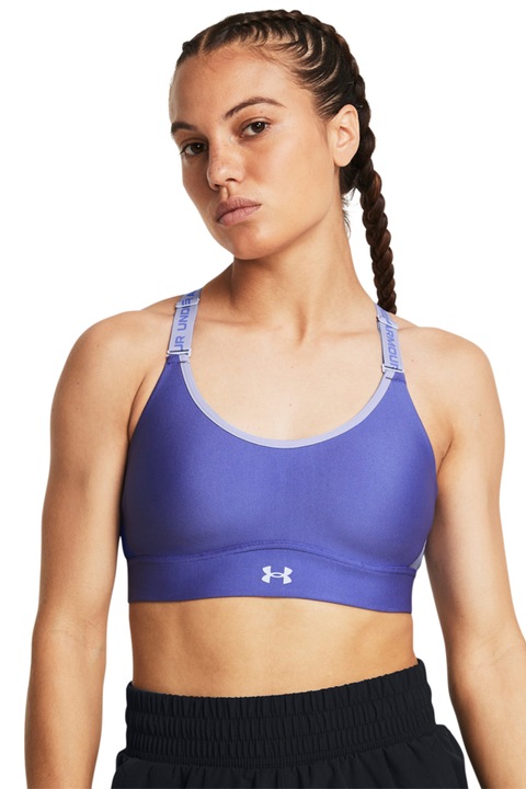 Under Armour, Фитнес сутиен Infinity Mid 2.0, Бял/Индигово синьо