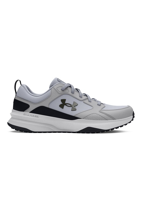 Under Armour, Pantofi pentru antrenament cu insertii de plasa Charged Edge, Negru/Gri deschis